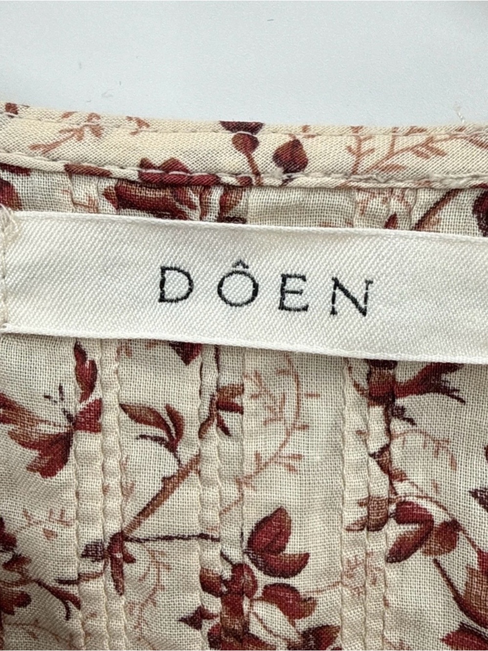 DÔEN Women Hickory Floral Blouse in Songbird Toile, Size XS - Picture 7 of 11